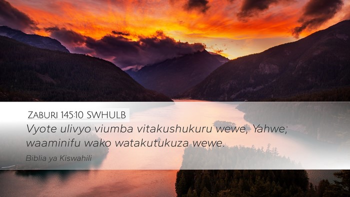 Zaburi 145:10 SWHULB Bible Verse Image
