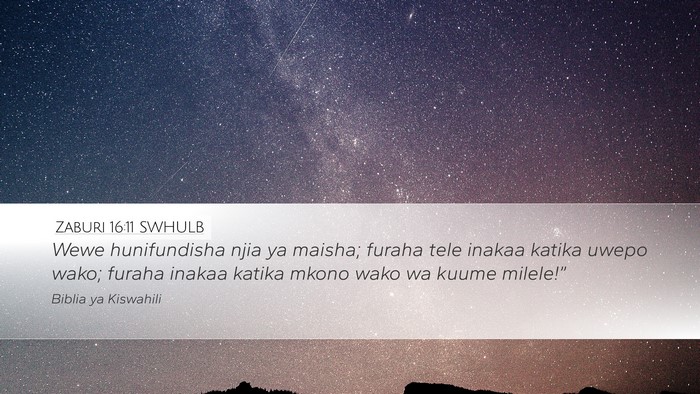 Zaburi 16:11 SWHULB Bible Verse Image