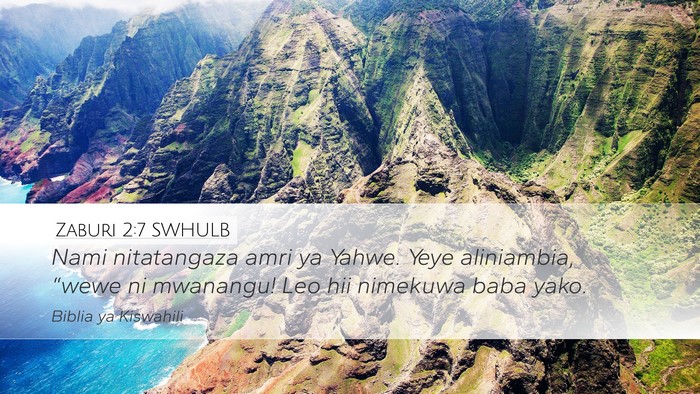 Zaburi 2:7 SWHULB Bible Verse Image