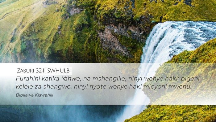 Zaburi 32:11 SWHULB Bible Verse Image