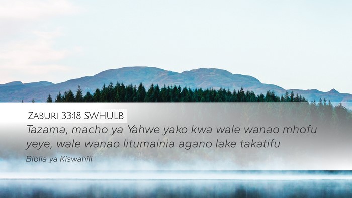 Zaburi 33:18 SWHULB Bible Verse Image