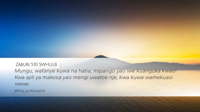 Zaburi 5:10 SWHULB Bible Verse Image