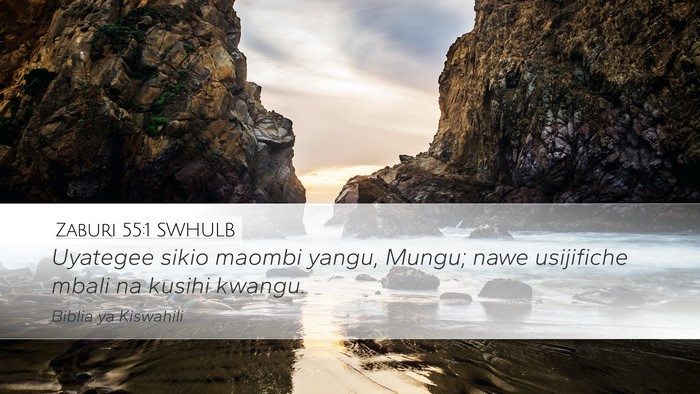 Zaburi 55:1 SWHULB Bible Verse Image