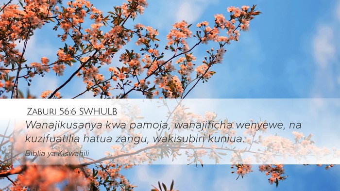 Zaburi 56:6 SWHULB Bible Verse Image