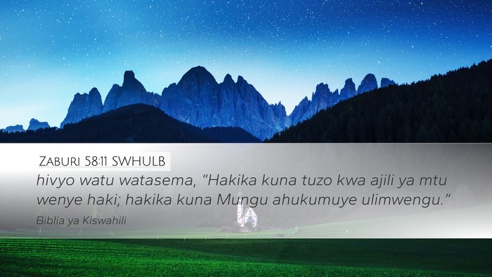 Zaburi 58:11 SWHULB Bible Verse Image