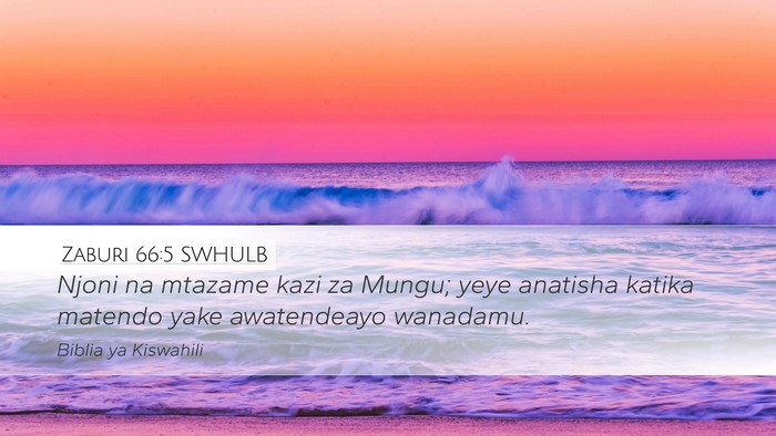 Zaburi 66:5 SWHULB Bible Verse Image