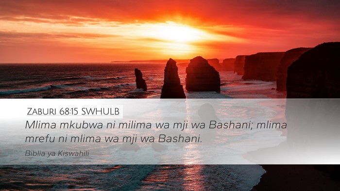 Zaburi 68:15 SWHULB Bible Verse Image