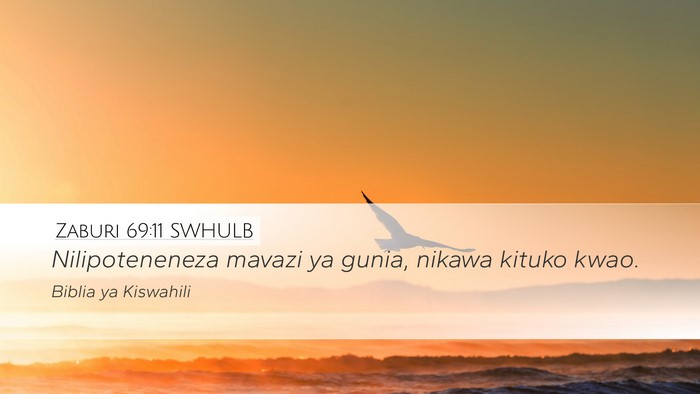 Zaburi 69:11 SWHULB Bible Verse Image
