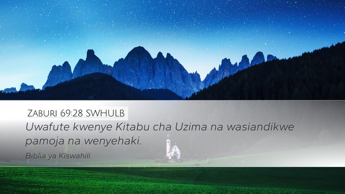 Zaburi 69:28 SWHULB Bible Verse Image