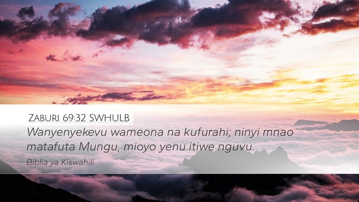 Zaburi 69:32 SWHULB Bible Verse Image