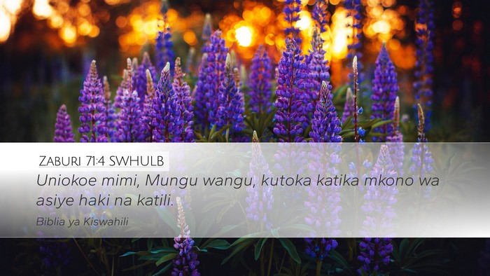 Zaburi 71:4 SWHULB Bible Verse Image