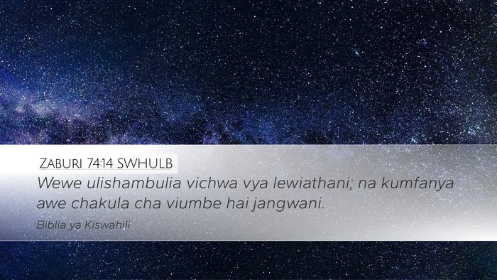 Zaburi 74:14 SWHULB Bible Verse Image