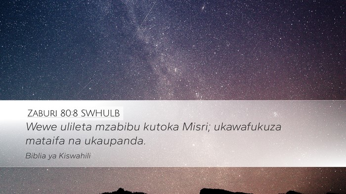 Zaburi 80:8 SWHULB Bible Verse Image