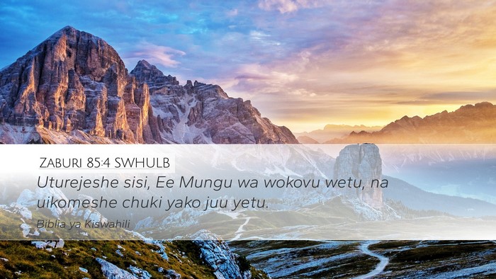 Zaburi 85:4 SWHULB Bible Verse Image