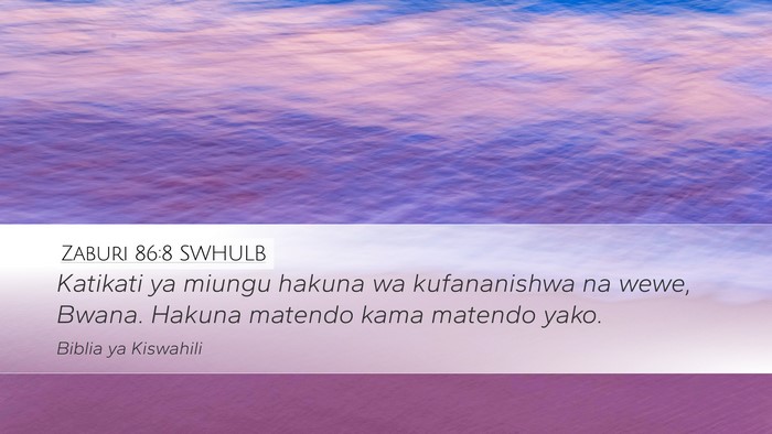 Zaburi 86:8 SWHULB Bible Verse Image