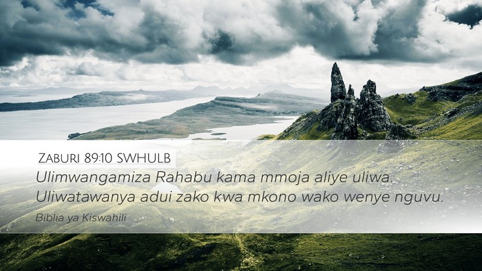 Zaburi 89:10 SWHULB Bible Verse Image