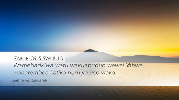 Zaburi 89:15 SWHULB Bible Verse Image