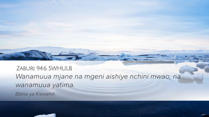 Zaburi 94:6 SWHULB Bible Verse Image