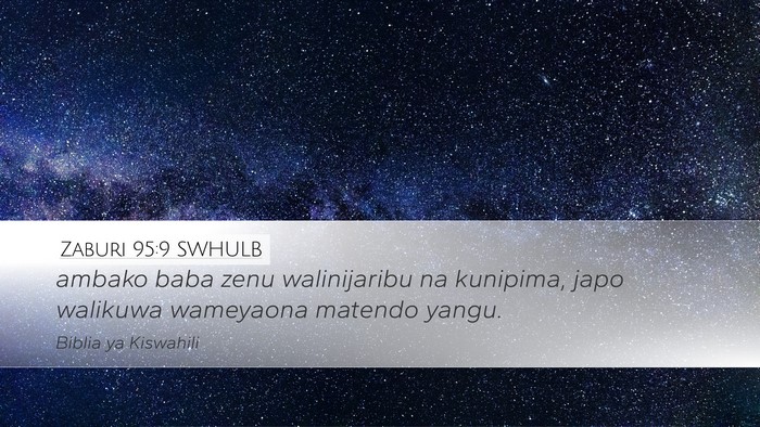 Zaburi 95:9 SWHULB Bible Verse Image