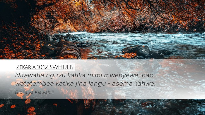 Zekaria 10:12 SWHULB Bible Verse Image