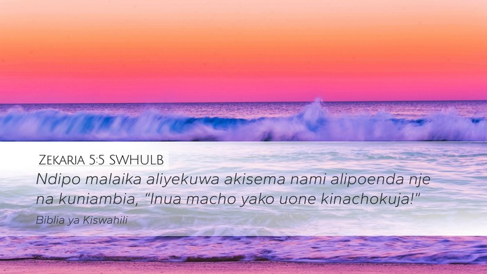 Zekaria 5:5 SWHULB Bible Verse Image