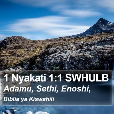 1 Nyakati 1:1 SWHULB Bible Verse Image