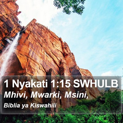 1 Nyakati 1:15 SWHULB Bible Verse Image
