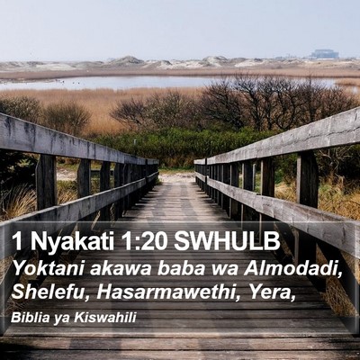 1 Nyakati 1:20 SWHULB Bible Verse Image