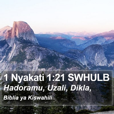 1 Nyakati 1:21 SWHULB Bible Verse Image
