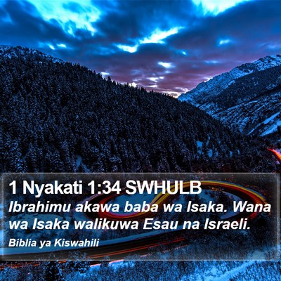 1 Nyakati 1:34 SWHULB Bible Verse Image