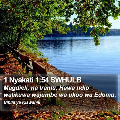 1 Nyakati 1:54 SWHULB Bible Verse Image