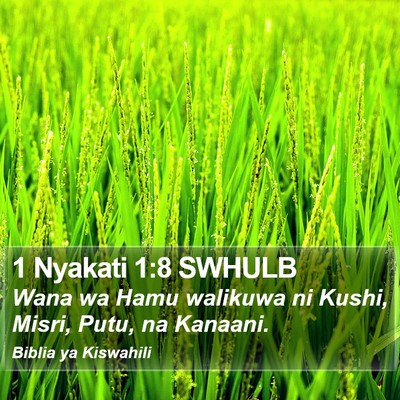 1 Nyakati 1:8 SWHULB Bible Verse Image