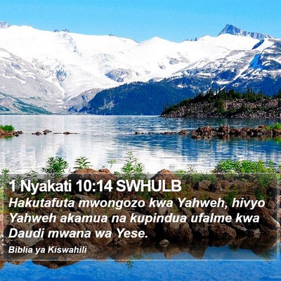 1 Nyakati 10:14 SWHULB Bible Verse Image