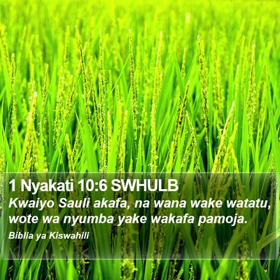 1 Nyakati 10:6 SWHULB Bible Verse Image