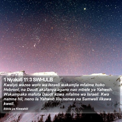 1 Nyakati 11:3 SWHULB Bible Verse Image