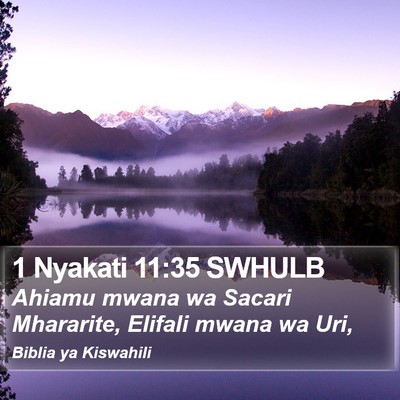 1 Nyakati 11:35 SWHULB Bible Verse Image