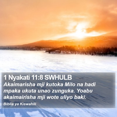1 Nyakati 11:8 SWHULB Bible Verse Image