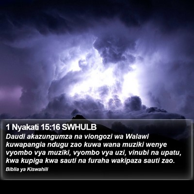 1 Nyakati 15:16 SWHULB Bible Verse Image