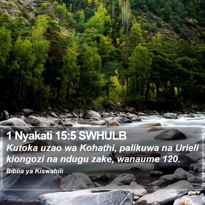 1 Nyakati 15:5 SWHULB Bible Verse Image