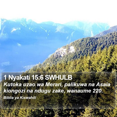 1 Nyakati 15:6 SWHULB Bible Verse Image