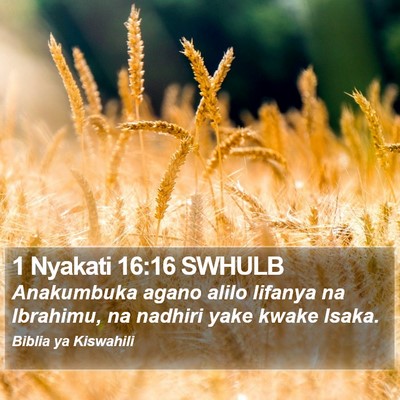 1 Nyakati 16:16 SWHULB Bible Verse Image