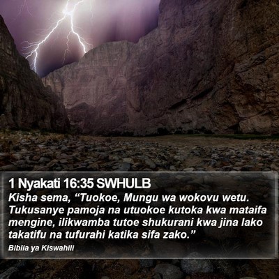 1 Nyakati 16:35 SWHULB Bible Verse Image