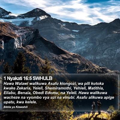 1 Nyakati 16:5 SWHULB Bible Verse Image
