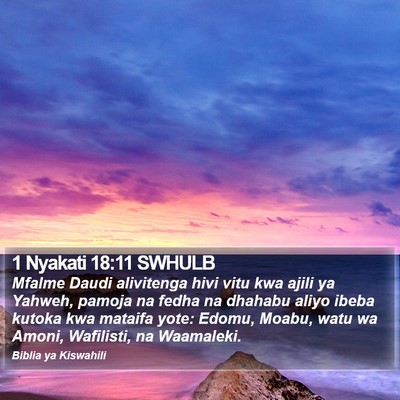 1 Nyakati 18:11 SWHULB Bible Verse Image