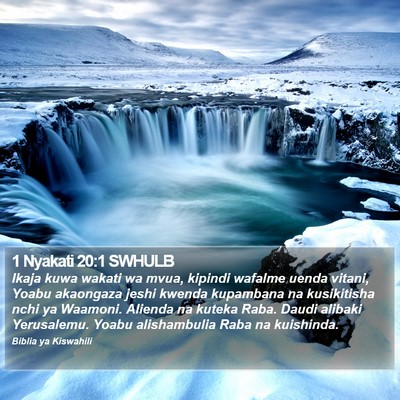 1 Nyakati 20:1 SWHULB Bible Verse Image