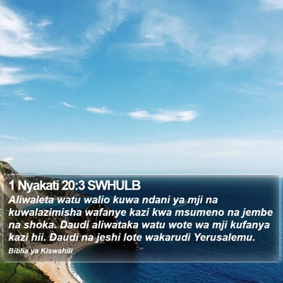 1 Nyakati 20:3 SWHULB Bible Verse Image