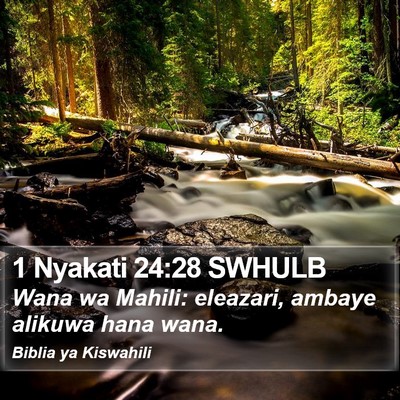 1 Nyakati 24:28 SWHULB Bible Verse Image