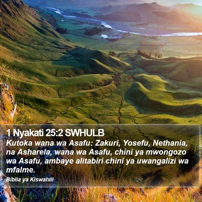 1 Nyakati 25:2 SWHULB Bible Verse Image