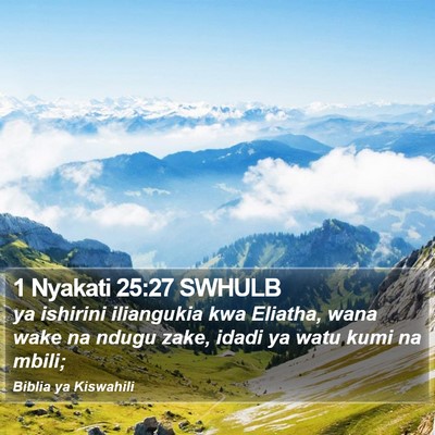 1 Nyakati 25:27 SWHULB Bible Verse Image