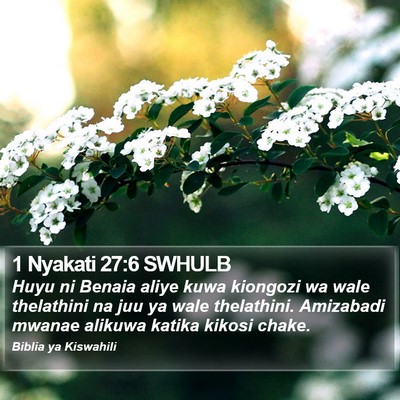 1 Nyakati 27:6 SWHULB Bible Verse Image